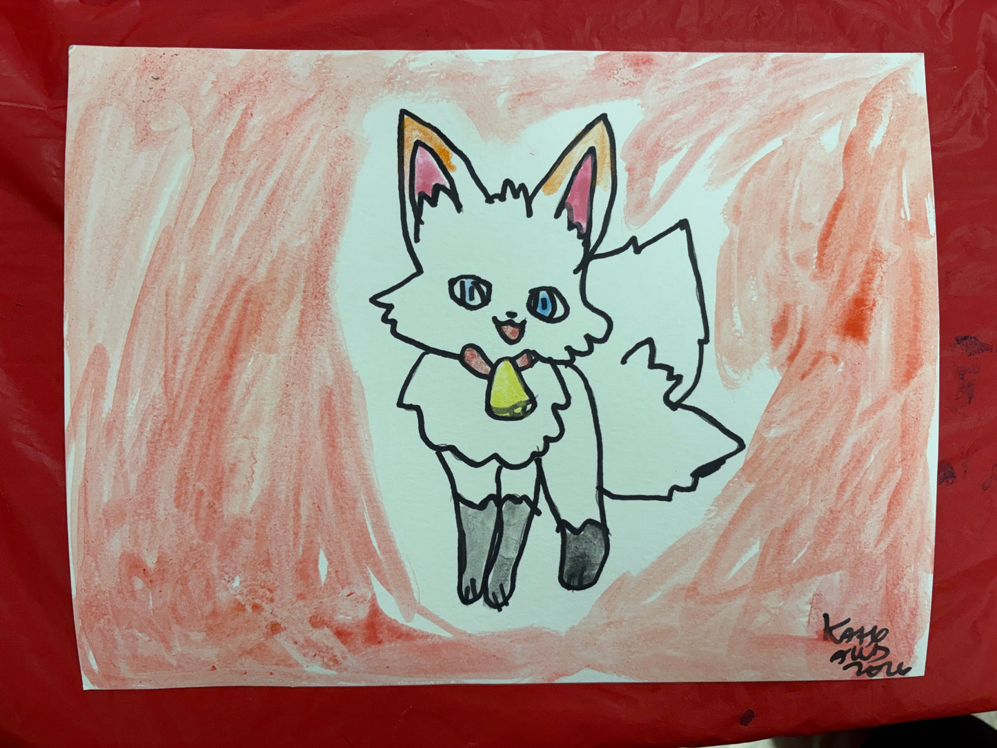Kitsune Fox with Bell
