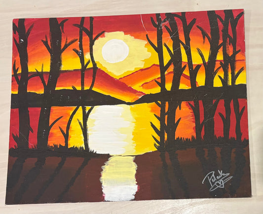 Sunset Through the Trees