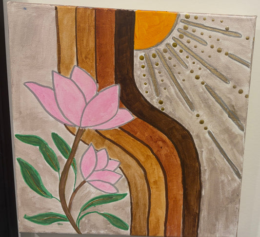 Lotus in a Golden Dream